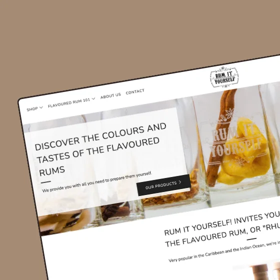 Rum It Yourself website